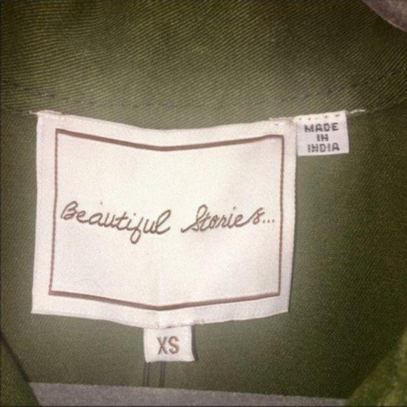 Anthropologie Beautiful Stories Olive Inika Utility Jacket Size XS - Picture 7 of 7